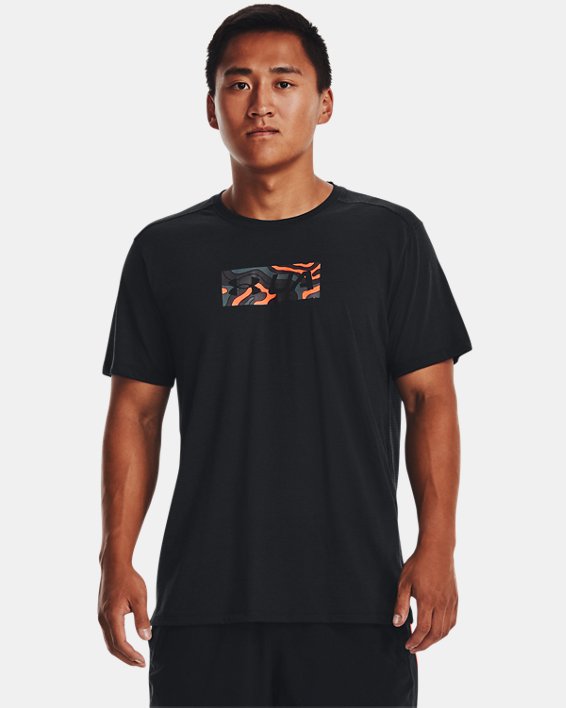 Men's UA Streaker Graphic T-Shirt in Black image number 0